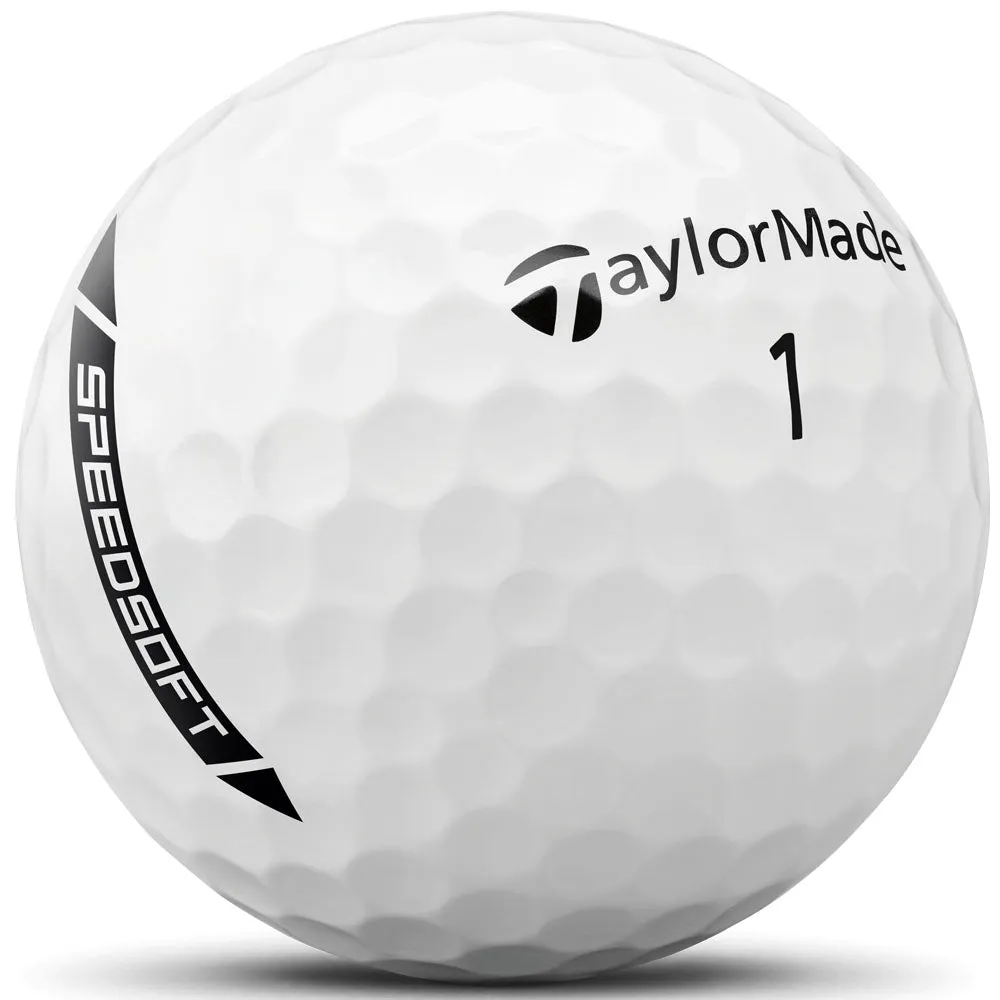 TaylorMade SpeedSoft Golf Balls - White -12 Pack, Steel shaft golf irons