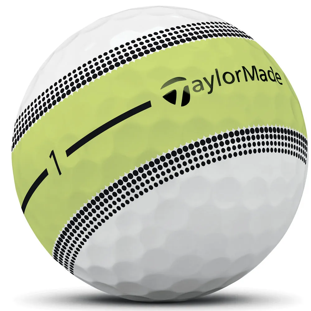 TaylorMade Tour Response Stripe Balls - Neon Multi - 12 Pack, Low spin golf driver, Golf rain gloves, Golf bag rain cover