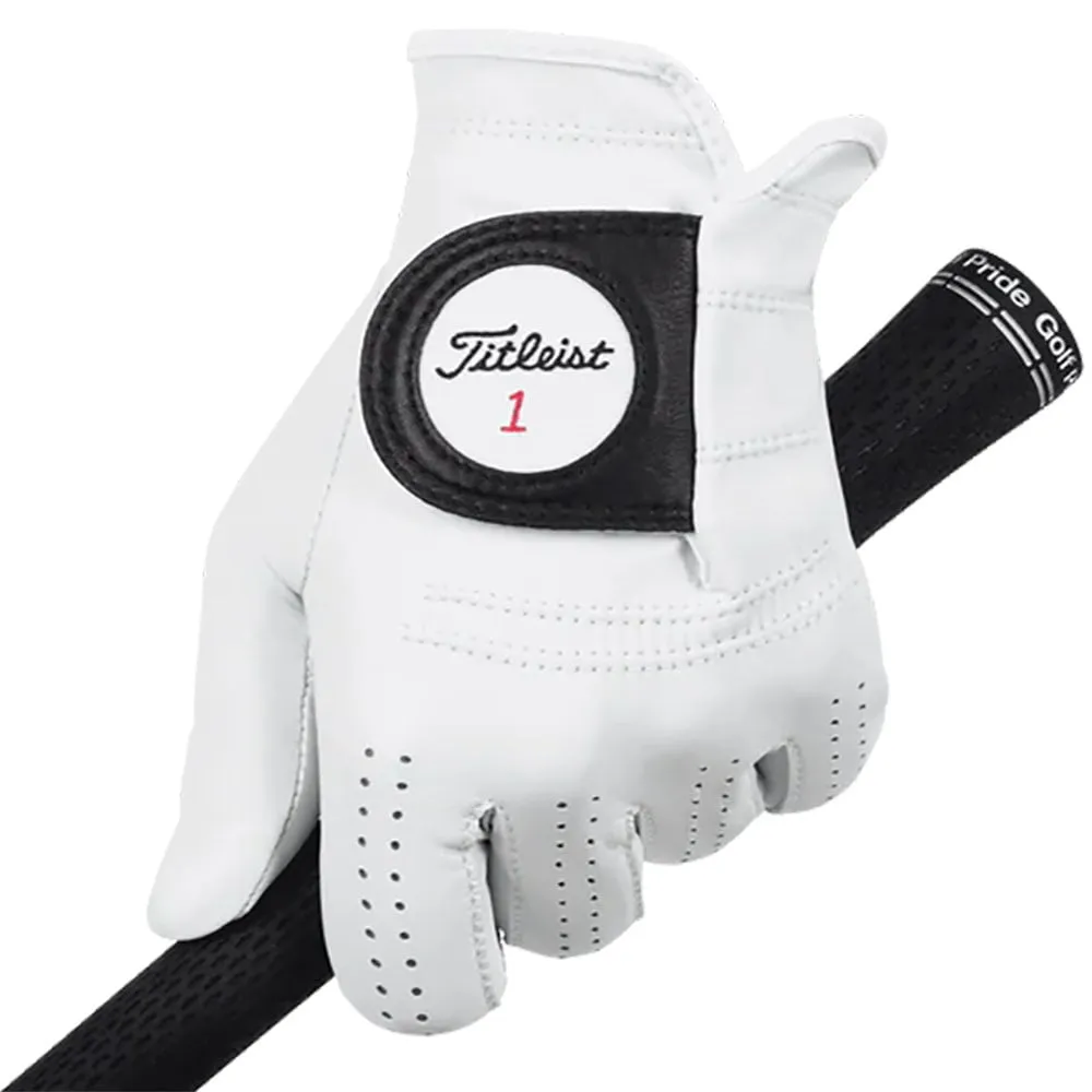 Titleist Players Leather Cadet Golf Glove - Pearl, Golf club cleaner