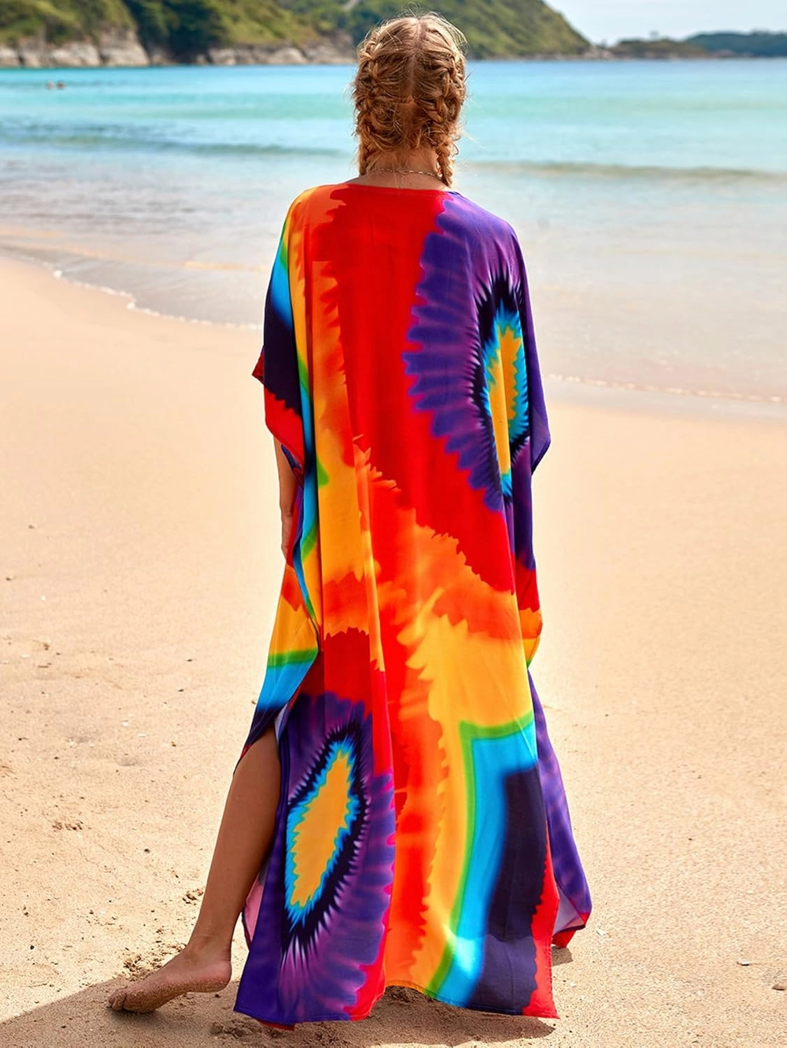 Kaftan Dresses for Women Plus Size Bathing Suit Cover up Caftan Maxi Beach Dresses