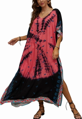 Kaftan Dresses for Women Plus Size Bathing Suit Cover up Caftan Maxi Beach Dresses