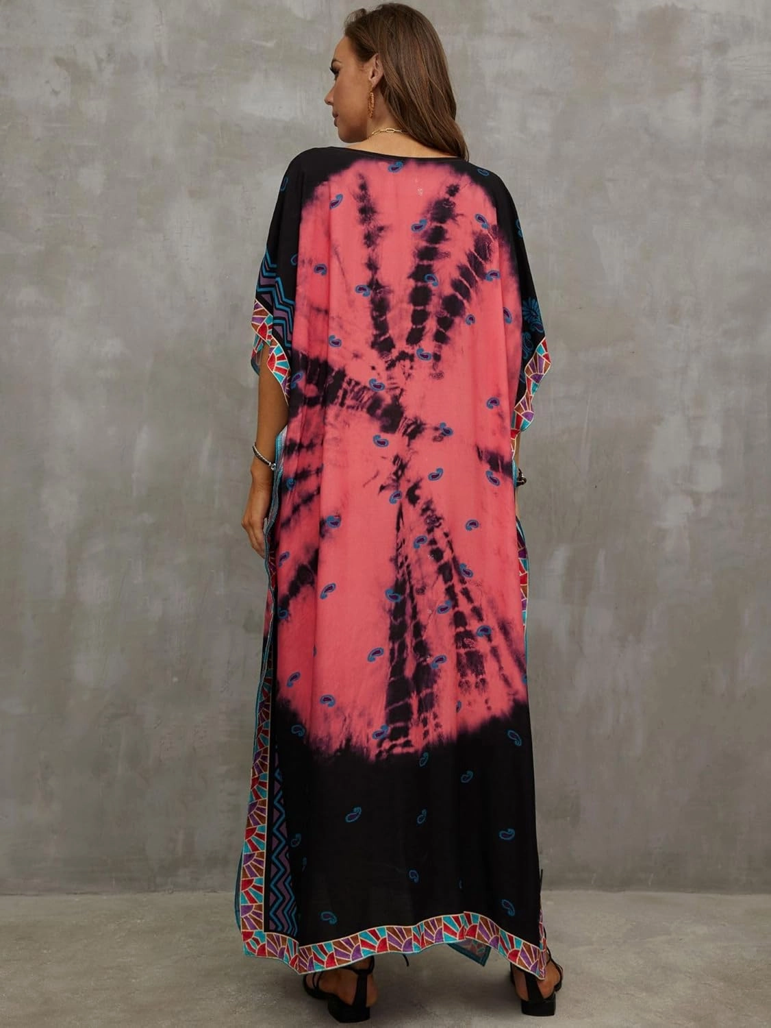 Kaftan Dresses for Women Plus Size Bathing Suit Cover up Caftan Maxi Beach Dresses