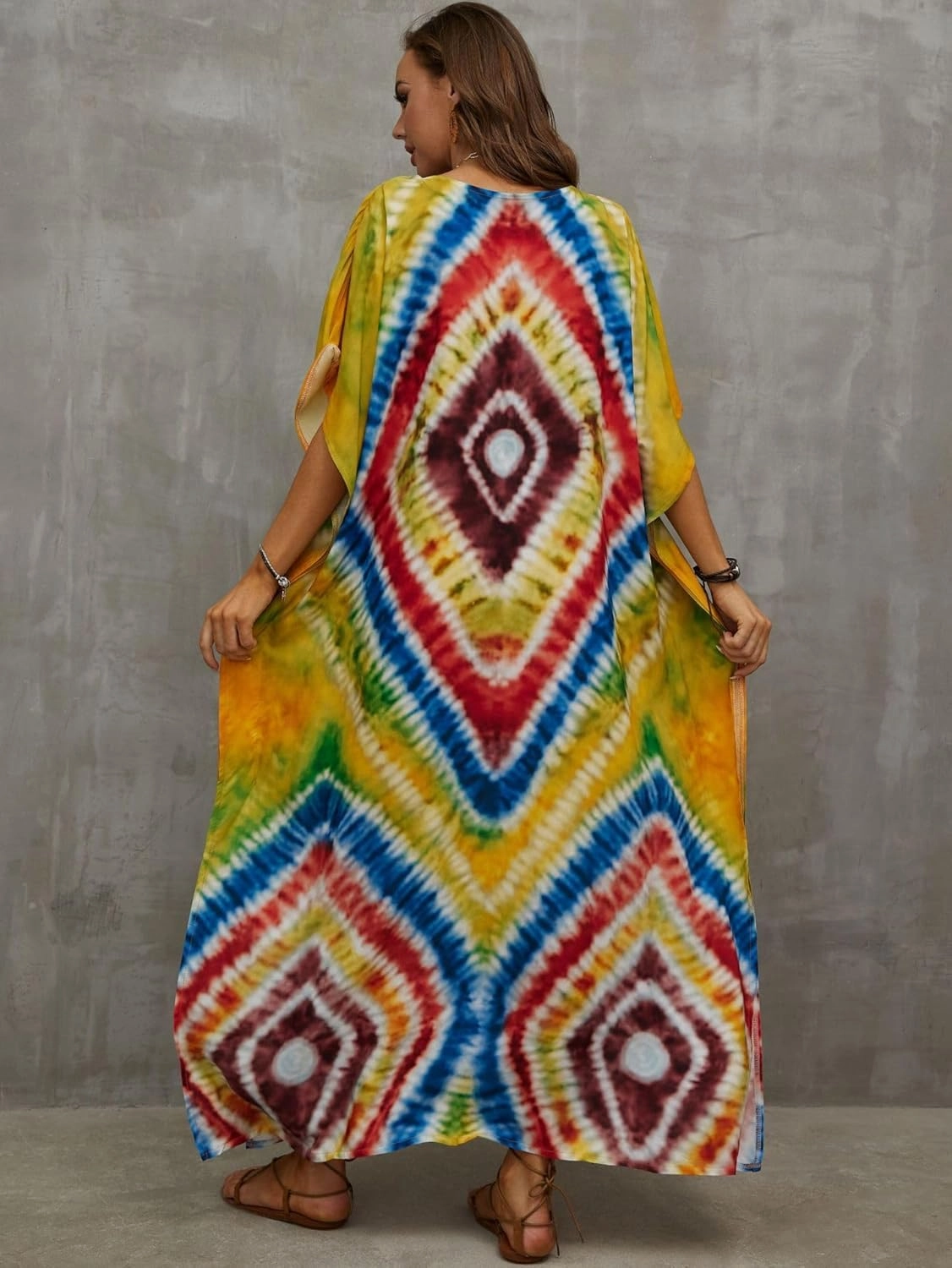 Kaftan Dresses for Women Plus Size Bathing Suit Cover up Caftan Maxi Beach Dresses