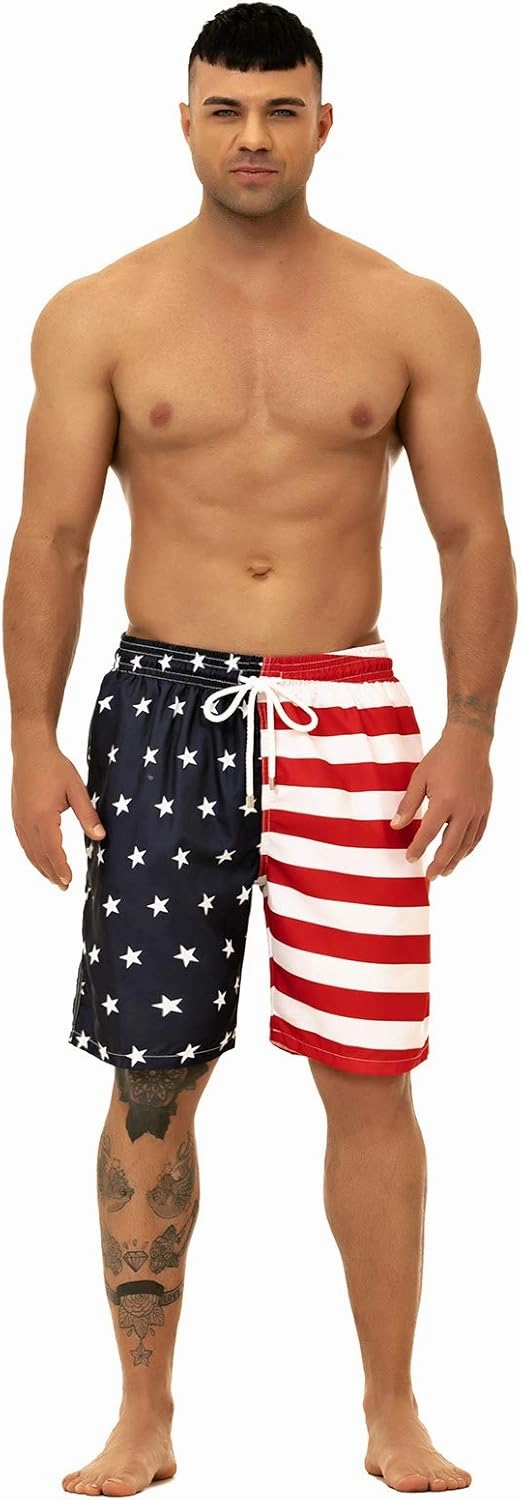 KAILUA SURF Big and Tall Mens Swim Trunks, 9" Mens Designer Bathing Suit Boardshorts
