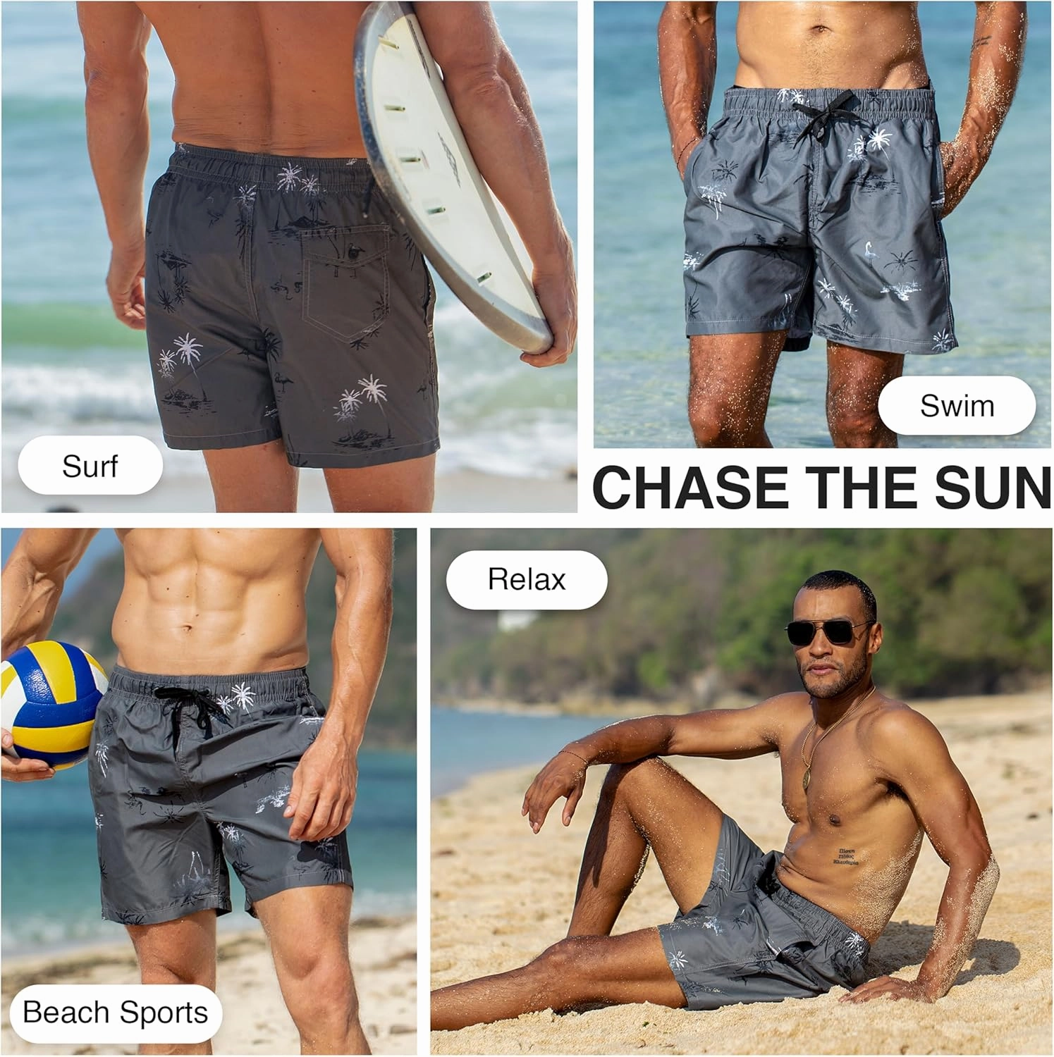 Kanu Surf Men's Wade Trunks Quick-Dry Swim Shorts, 5.5 C 9 Inch Inseam (Regular & Extended Sizes)