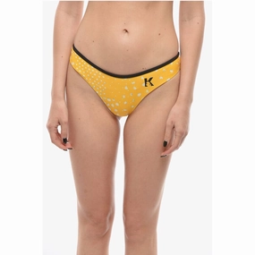 Karl Lagerfeld Bikini Bottom DOTS With Contrasting Printed Women's Details
