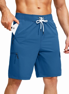 Kayrth Men's Swim Trunks Quick Dry Board Shorts with 5 Pockets Swimsuit Swimwear for Men - No Mesh Liner