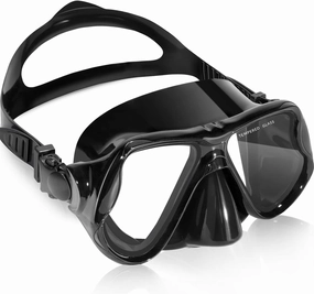 Keary Swimming Goggles Snorkel Diving Mask for Adult Men Women Youth, Anti-Fog 180??Clear View Swim Goggles with Nose Cover