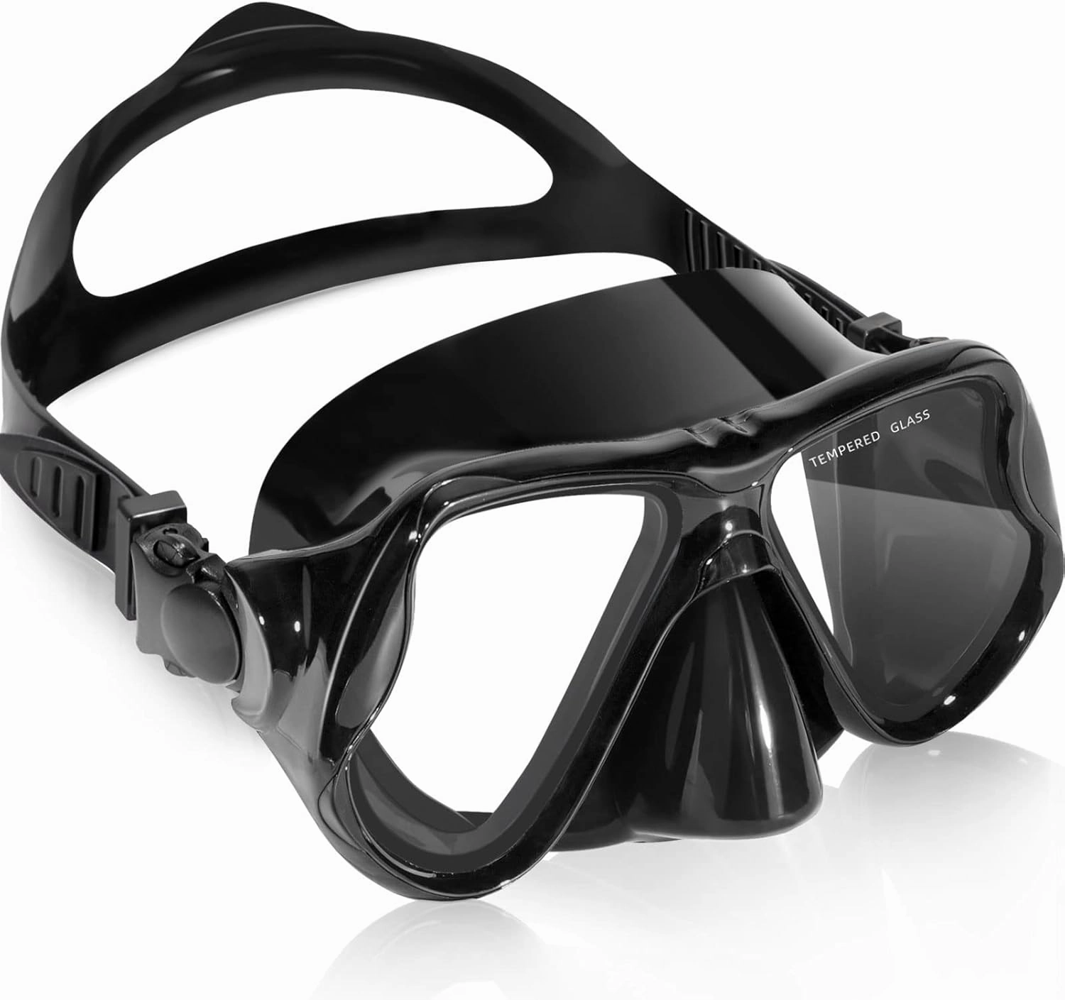 Keary Swimming Goggles Snorkel Diving Mask for Adult Men Women Youth, Anti-Fog 180??Clear View Swim Goggles with Nose Cover