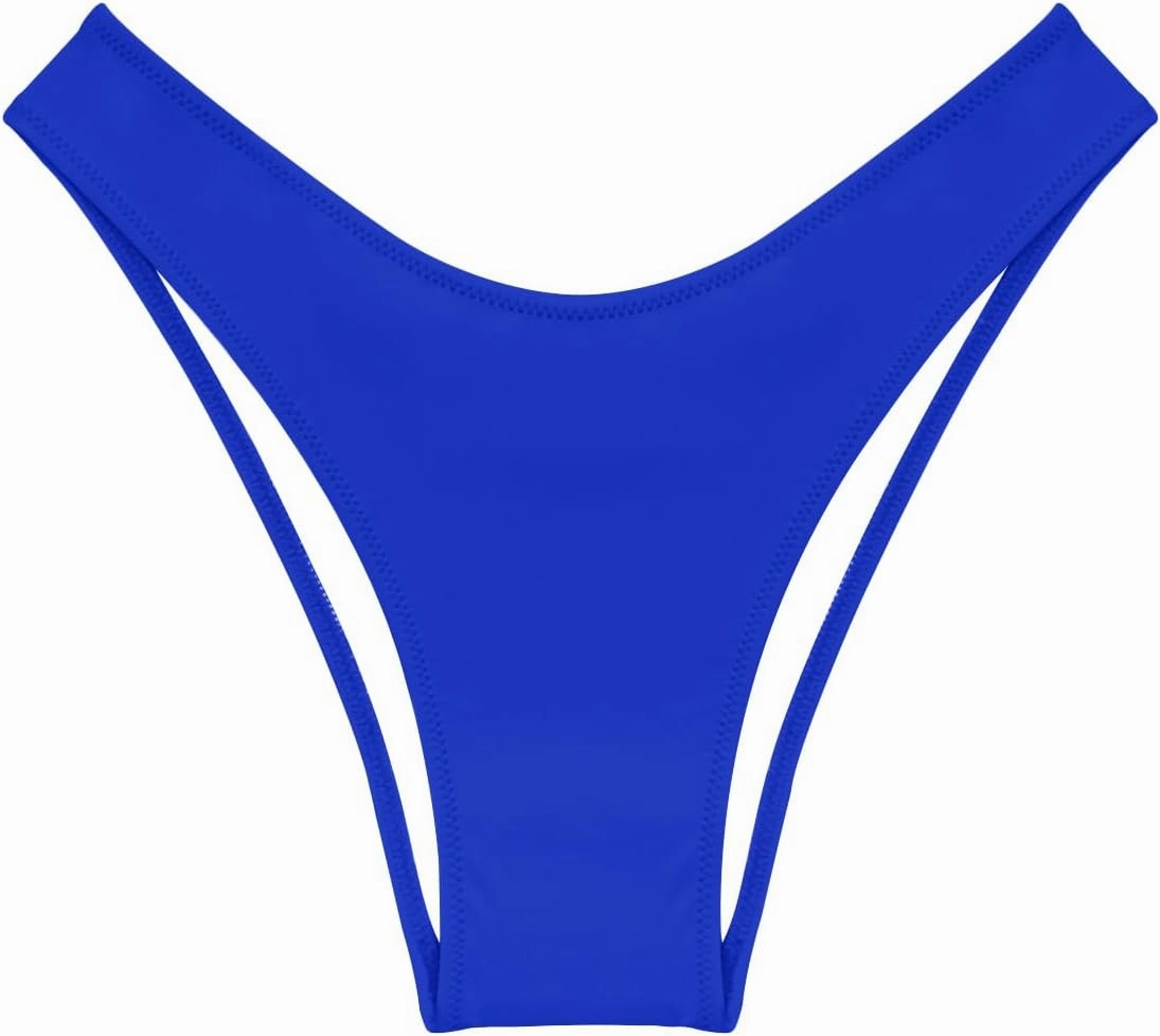 Kepblom Women's Low Rise High Cut Bikini Bottom