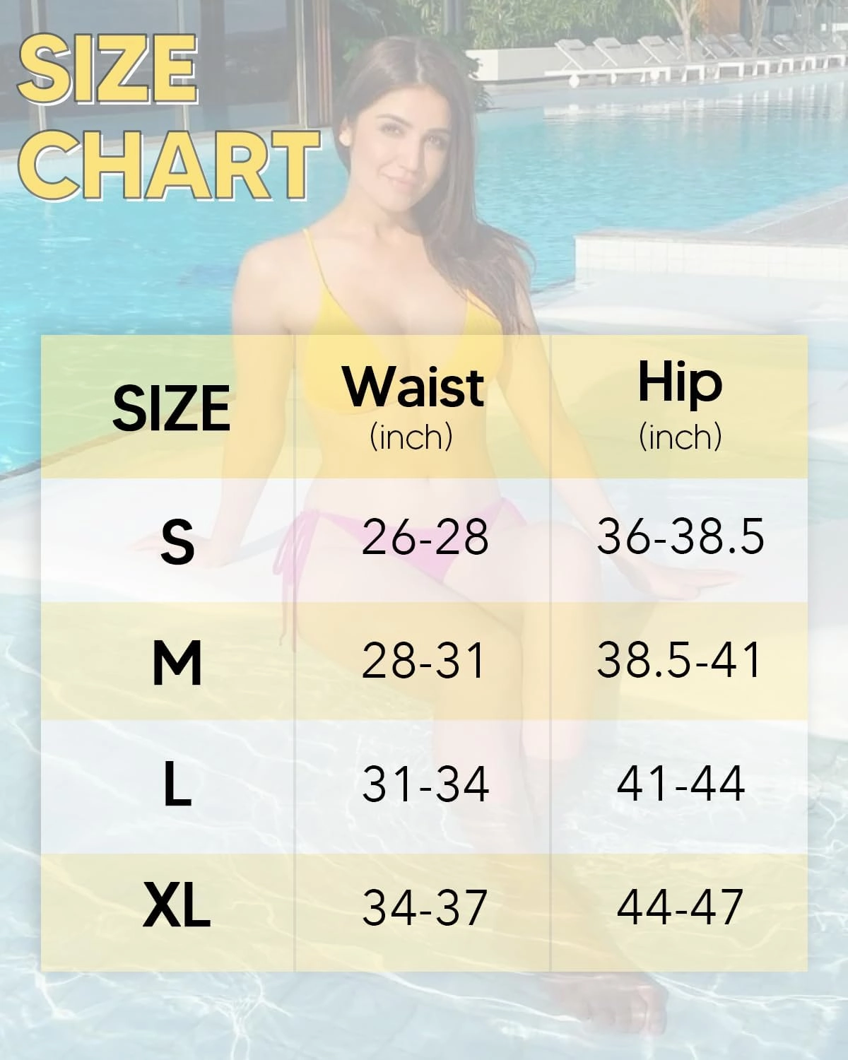 KIWI RATA Womens Swimwear Sexy Tie Side Sweet Heart Brazilian Bikini Bottom Hipster Swimsuit Beachwear Swimwear