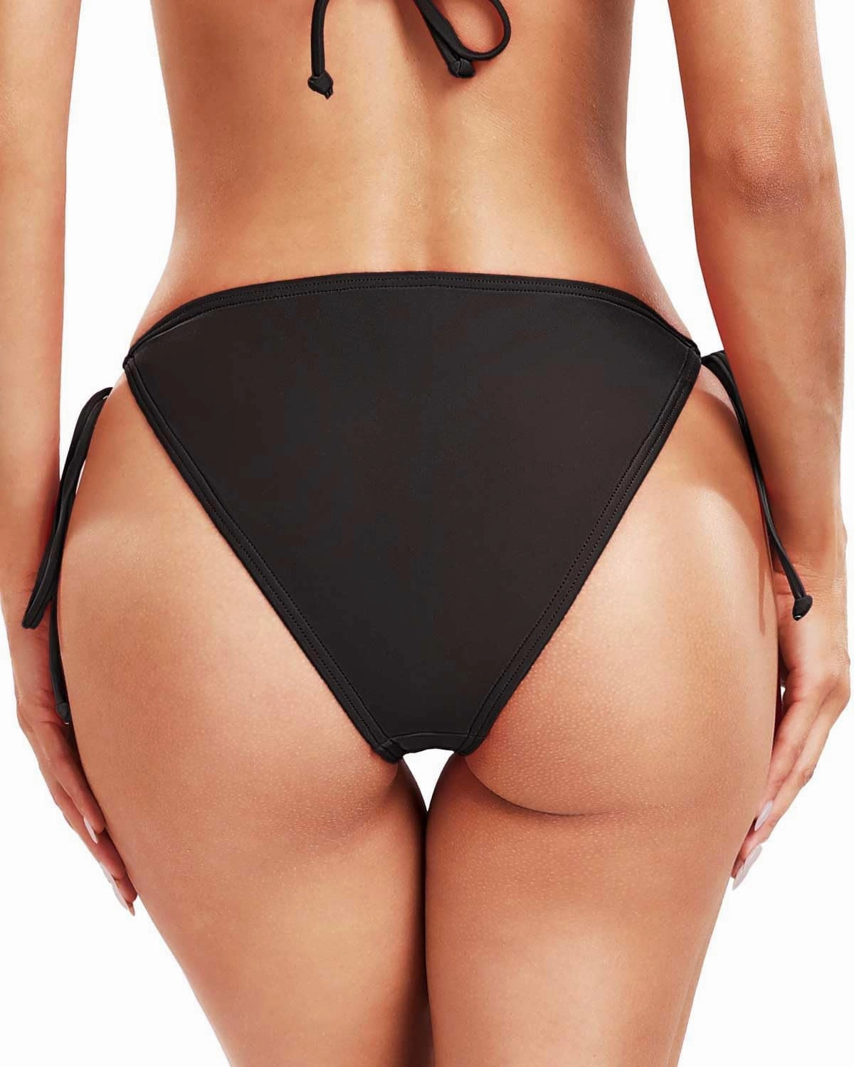 KIWI RATA Womens Swimwear Sexy Tie Side Sweet Heart Brazilian Bikini Bottom Hipster Swimsuit Beachwear Swimwear