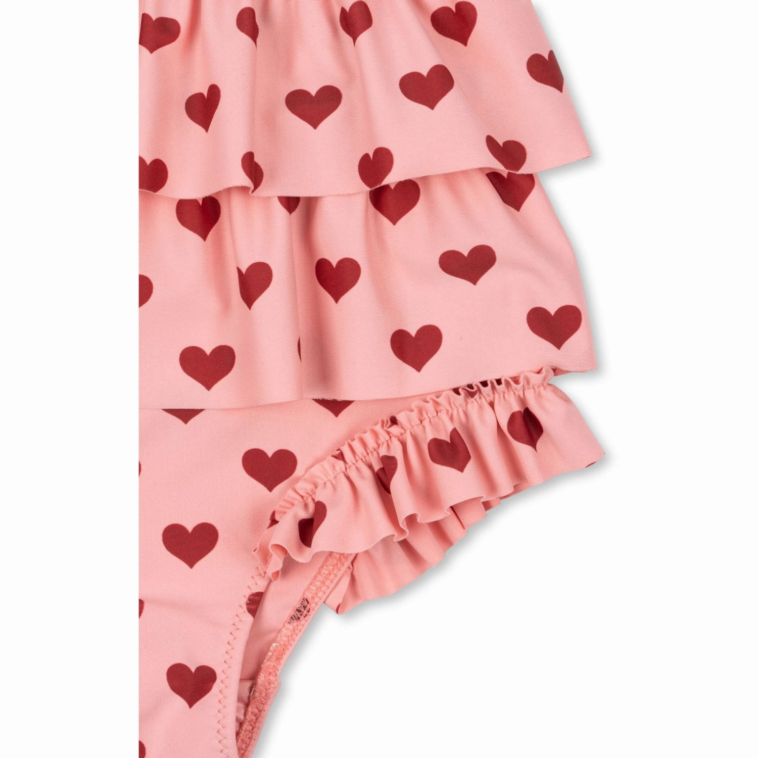 Konges Sljd Amour Pink Manuca Frill Swimsuit Grs