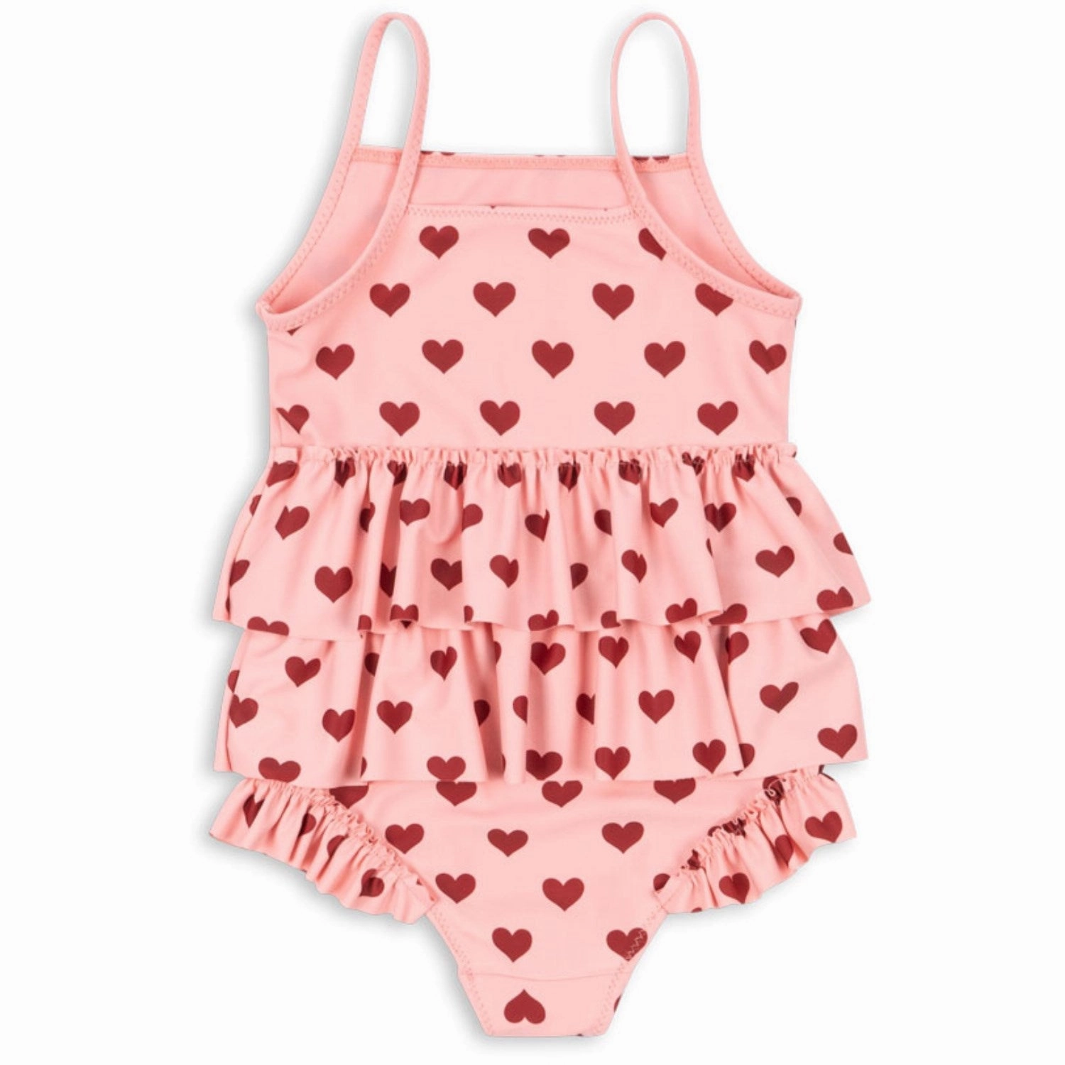 Konges Sljd Amour Pink Manuca Frill Swimsuit Grs
