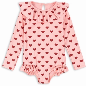 Konges Sljd Amour Pink Manuca Ls Swimsuit Grs