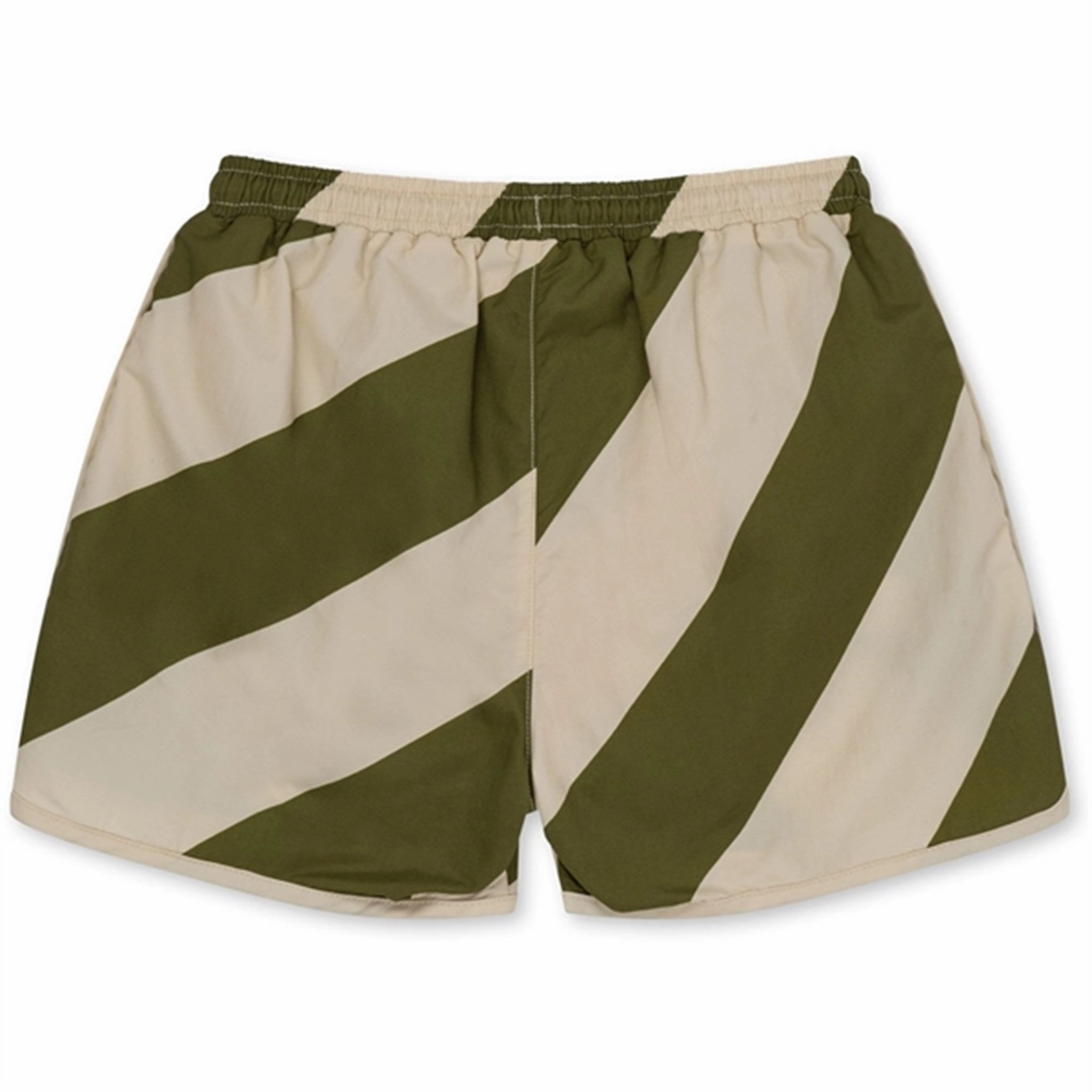 Konges Sljd Asnou Swim Shorts Dark Olive/Creamy White
