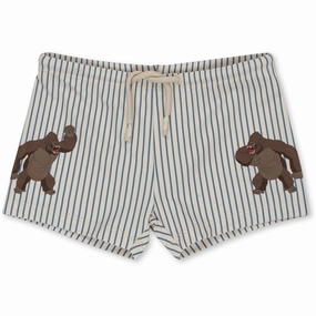 Konges Sljd Aster Swim Pants Stripe Bluie