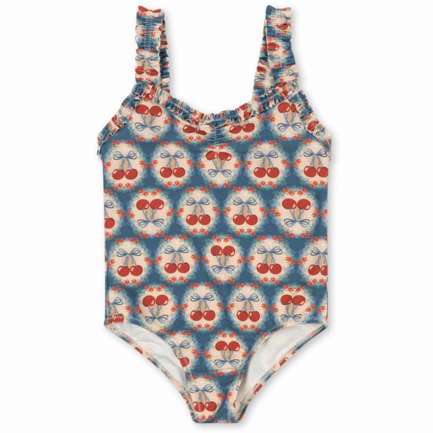 Konges Sljd Cherry Bow Blue Maya Swimsuit Grs