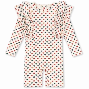 Konges Sljd Coeur Color Manuca Frill Onesie Grs