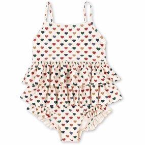 Konges Sljd Coeur Color Manuca Frill Swimsuit Grs