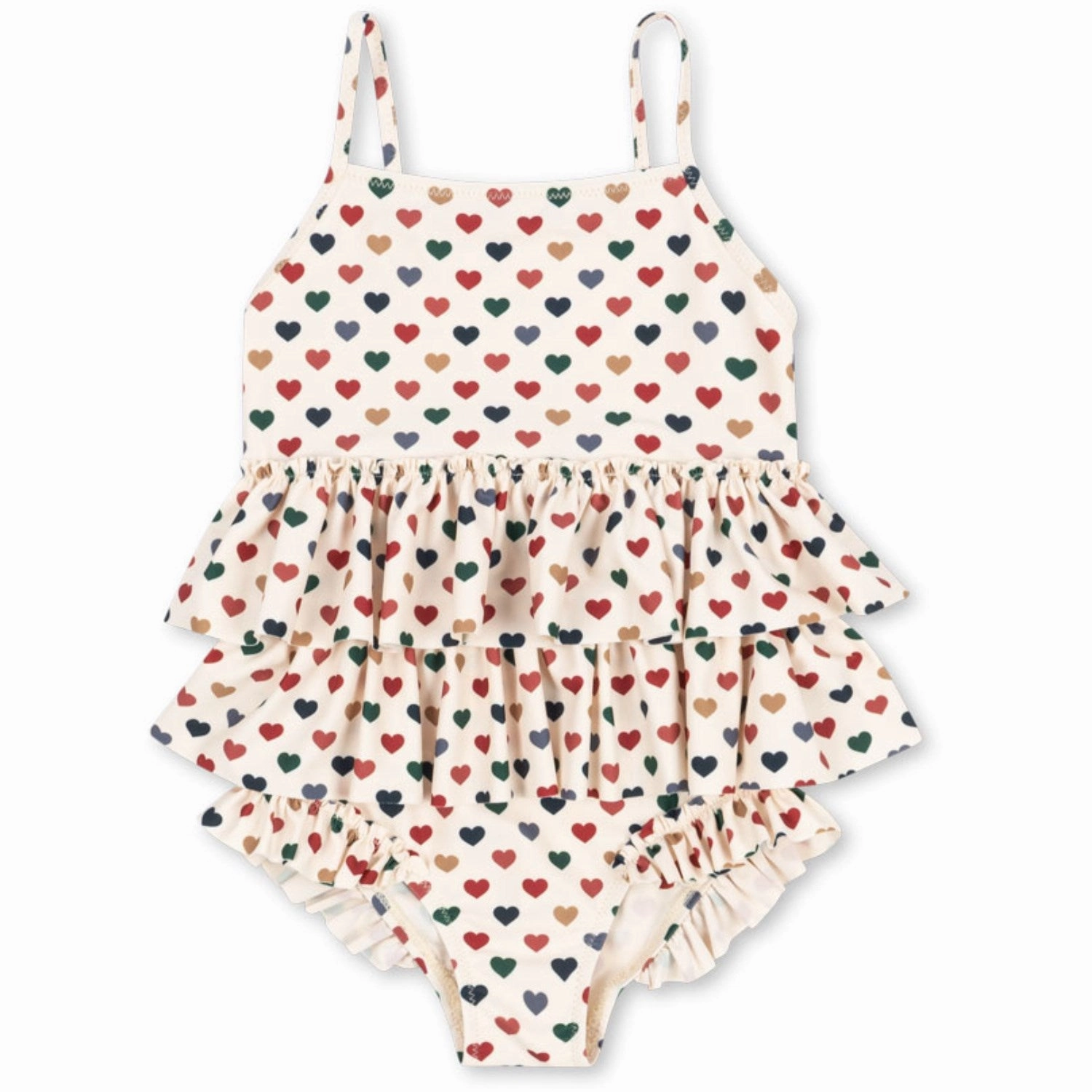 Konges Sljd Coeur Color Manuca Frill Swimsuit Grs