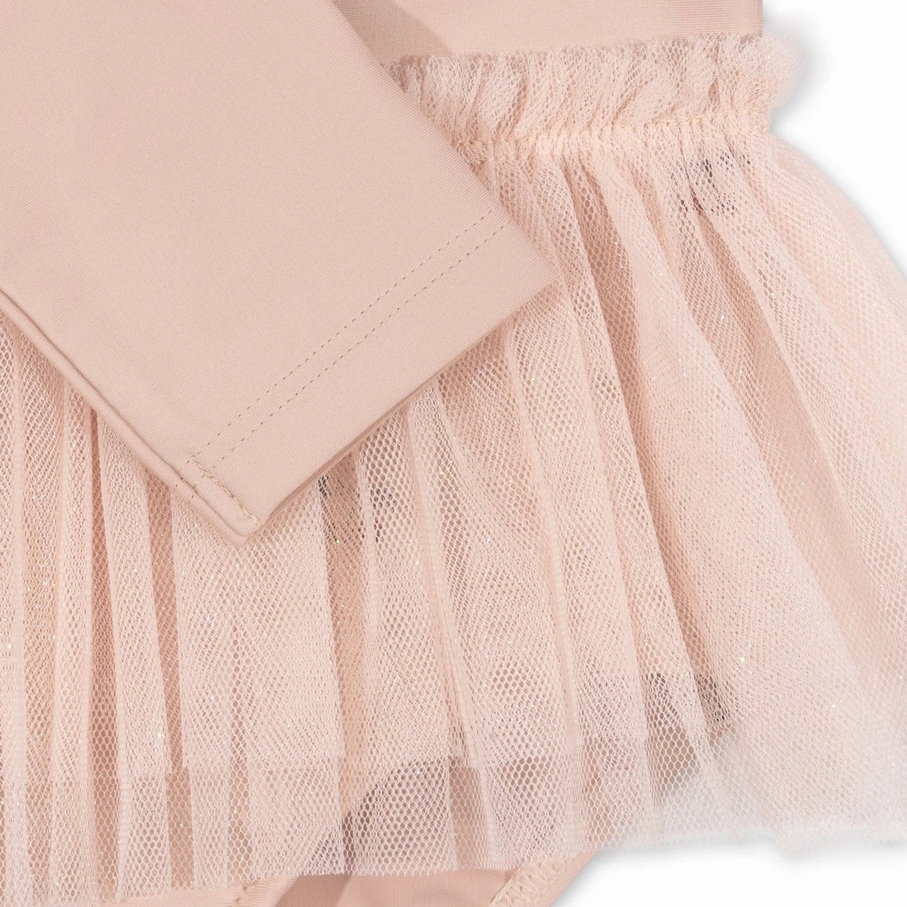 Konges Sljd Layered Tulle Ls Swimsuit Cherry Blush