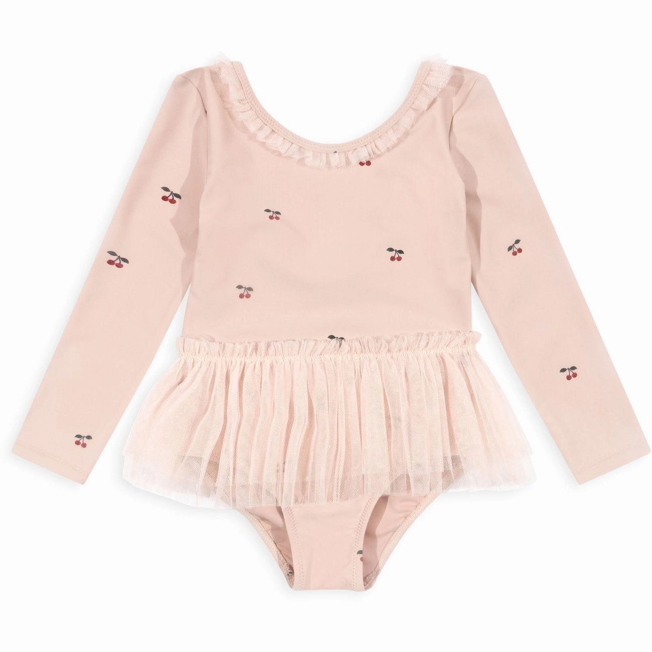 Konges Sljd Layered Tulle Ls Swimsuit Cherry Blush