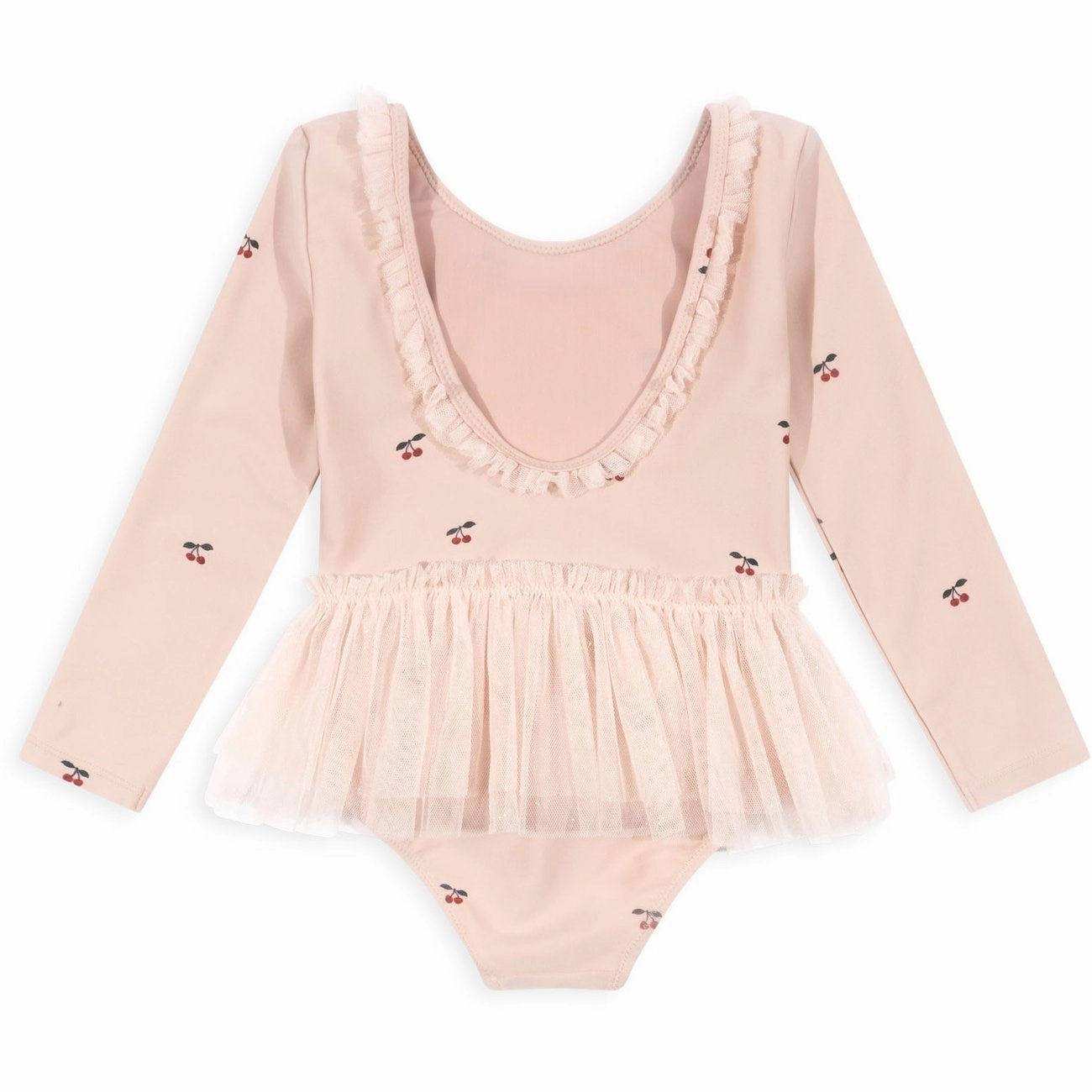 Konges Sljd Layered Tulle Ls Swimsuit Cherry Blush
