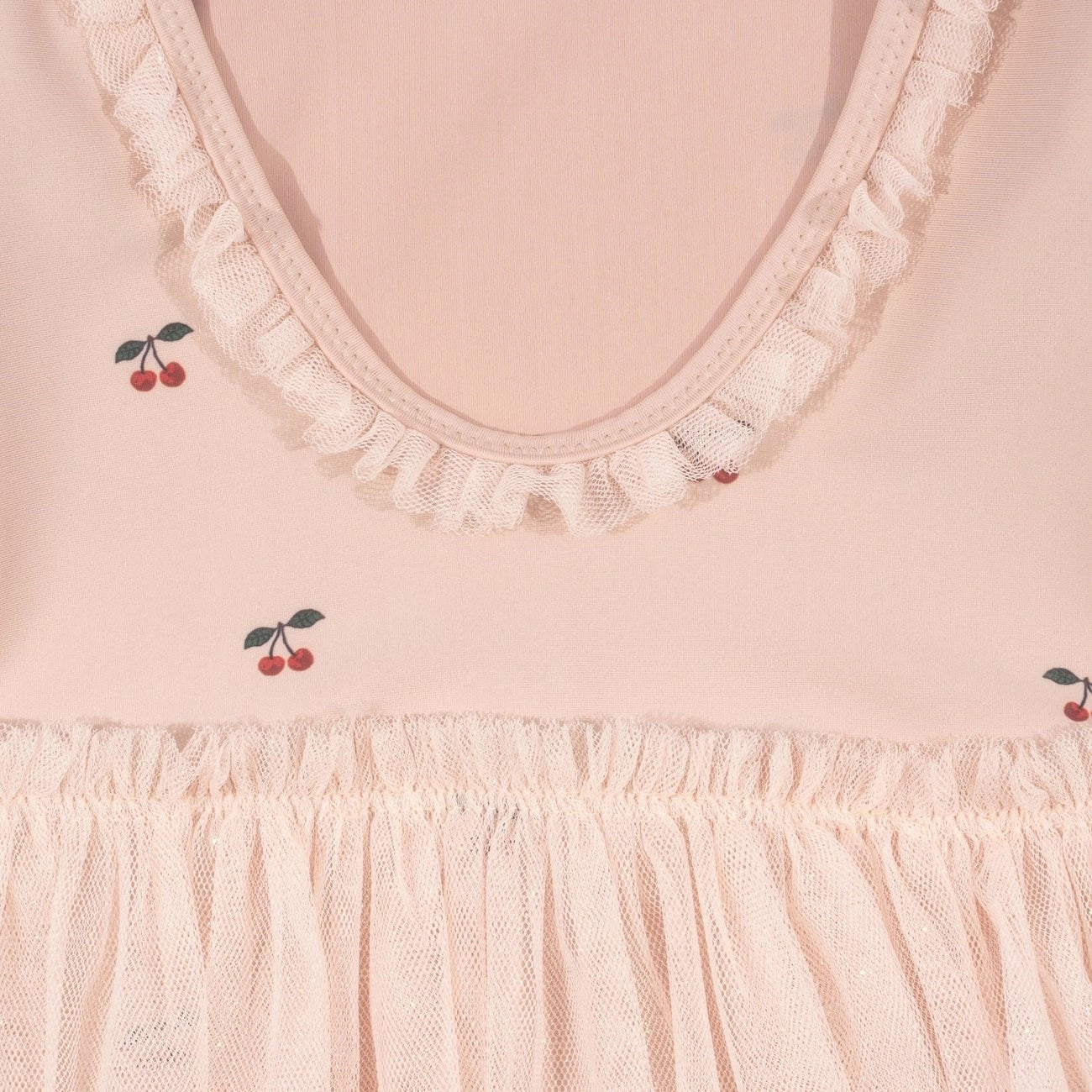 Konges Sljd Layered Tulle Ls Swimsuit Cherry Blush
