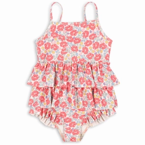 Konges Sljd Rose Anglaise Manuca Frill Swimsuit Grs