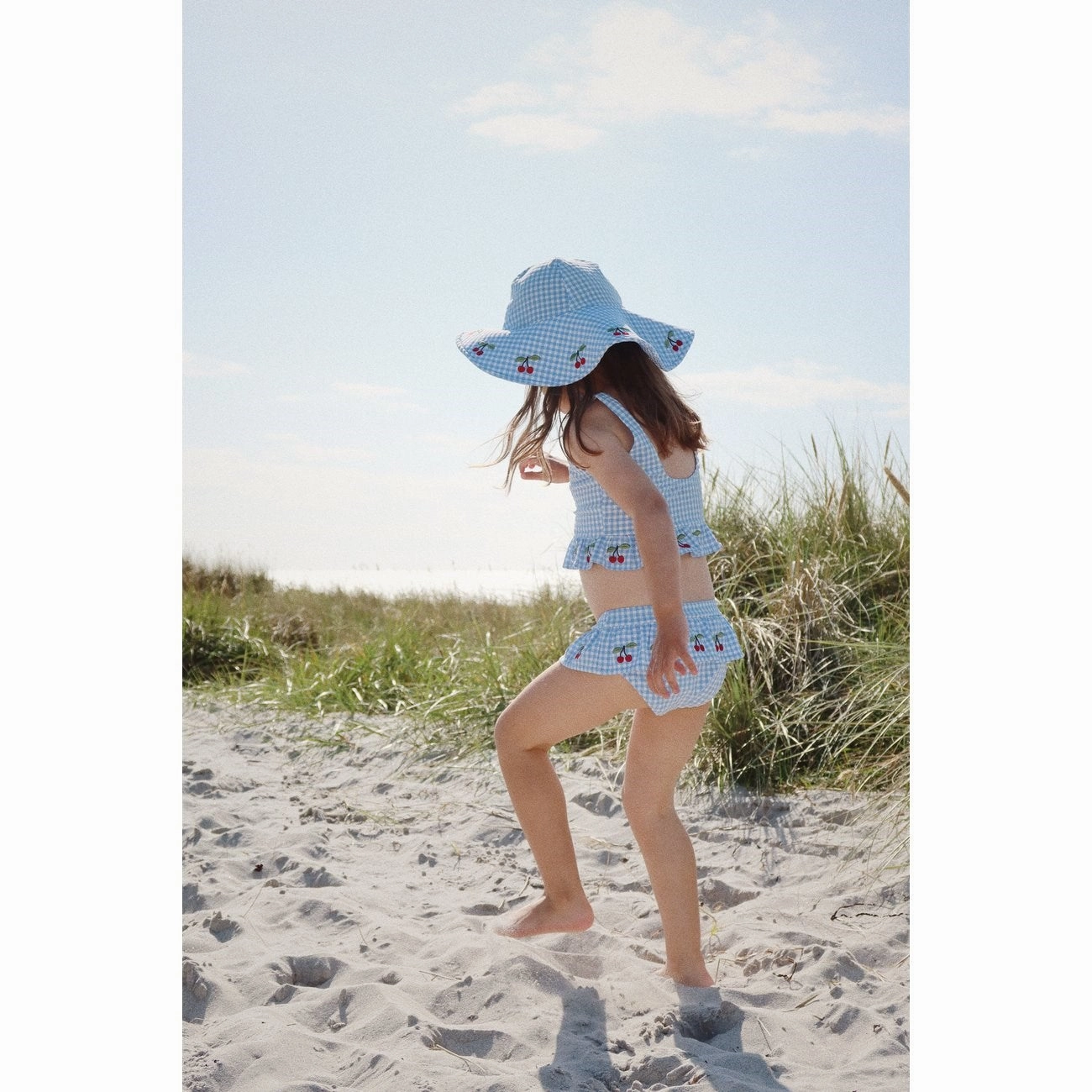 Konges Sljd Soline Swim Hat Provence/White Swan