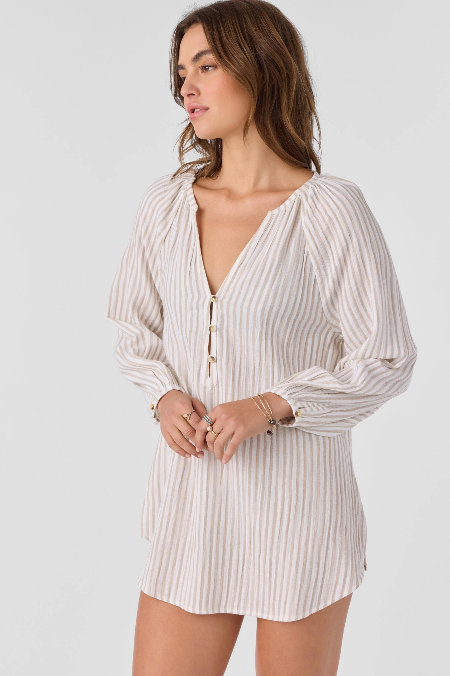 KRYSTEN TUNIC STRIPE DRESS