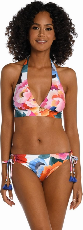 La Blanca Women's Banded Halter Bikini Swimsuit Top