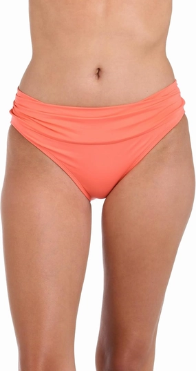 La Blanca Women's Island Goddess Halter Triangle Swimsuit Top & Hipster Swimsuit Bottom