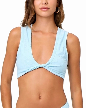 La Porte Danielle Twist-Front Bralette Top