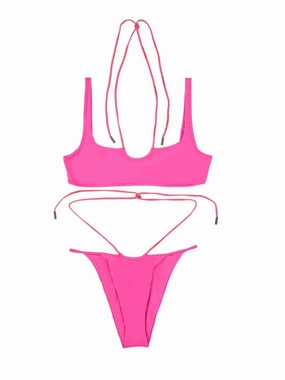 Lace-Up Beachwear Bikini