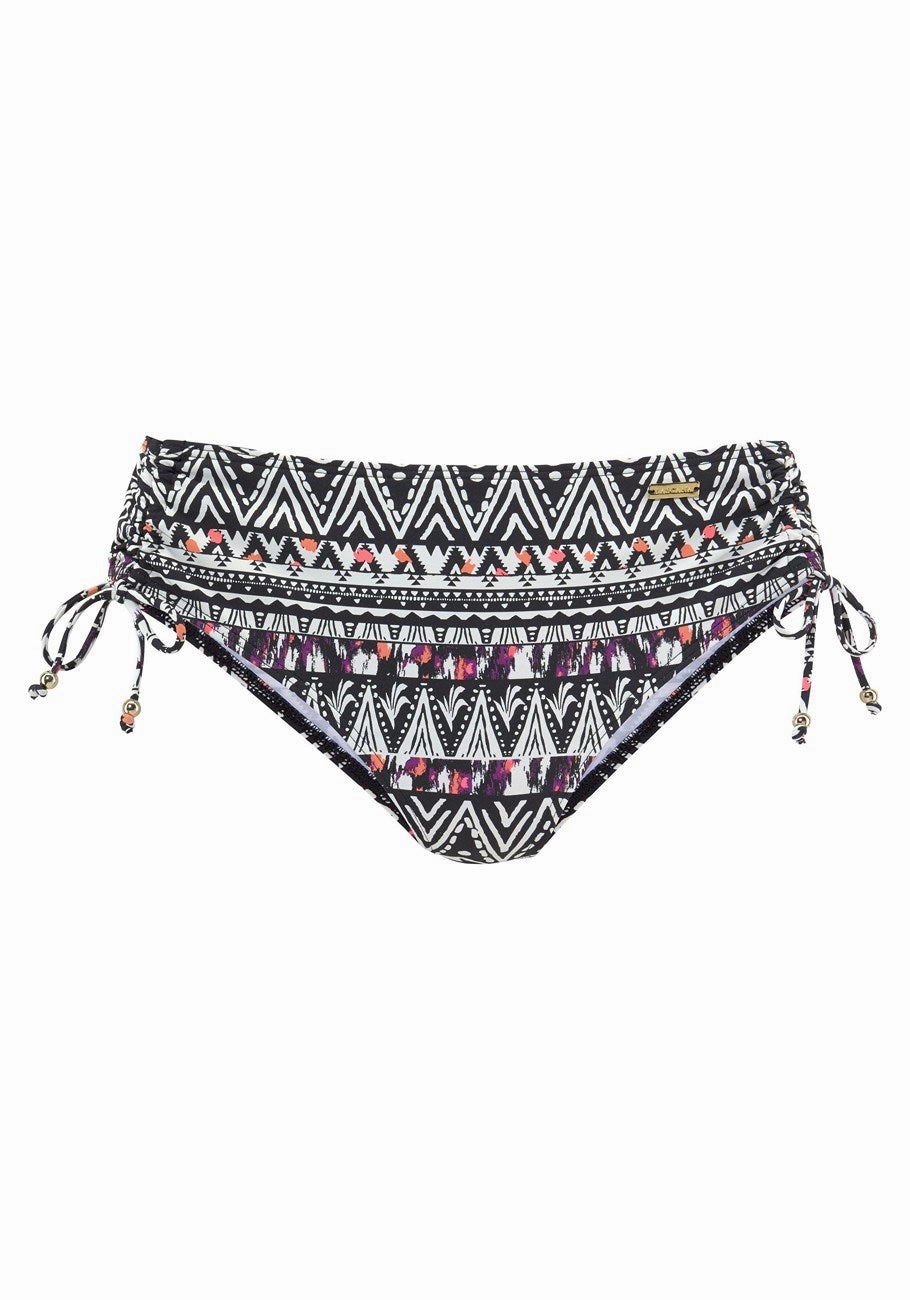 LASCANA Women's Mid Rise Bikini Bottom