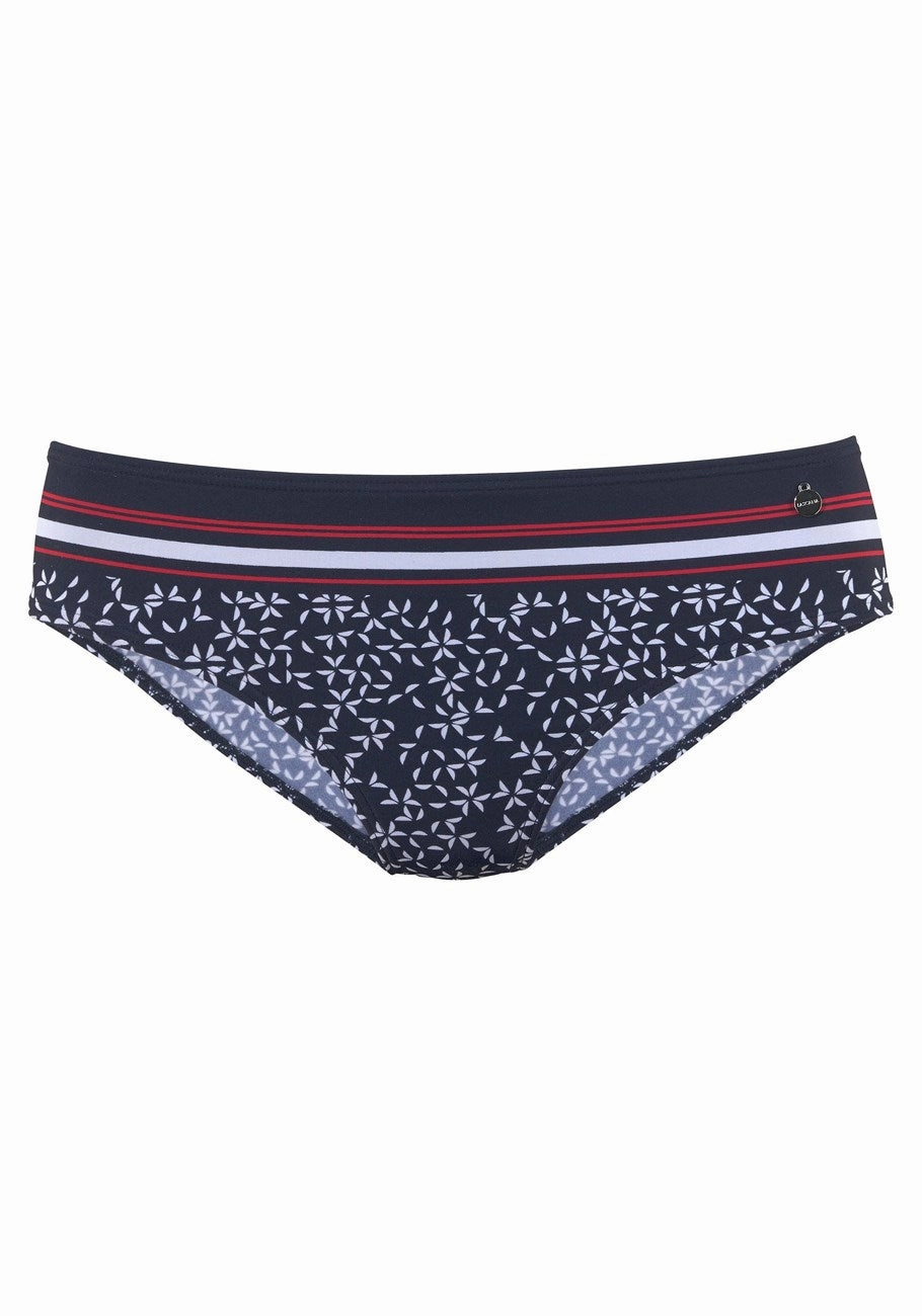 LASCANA Women's Pattern Classic Bikini Swim Bottom