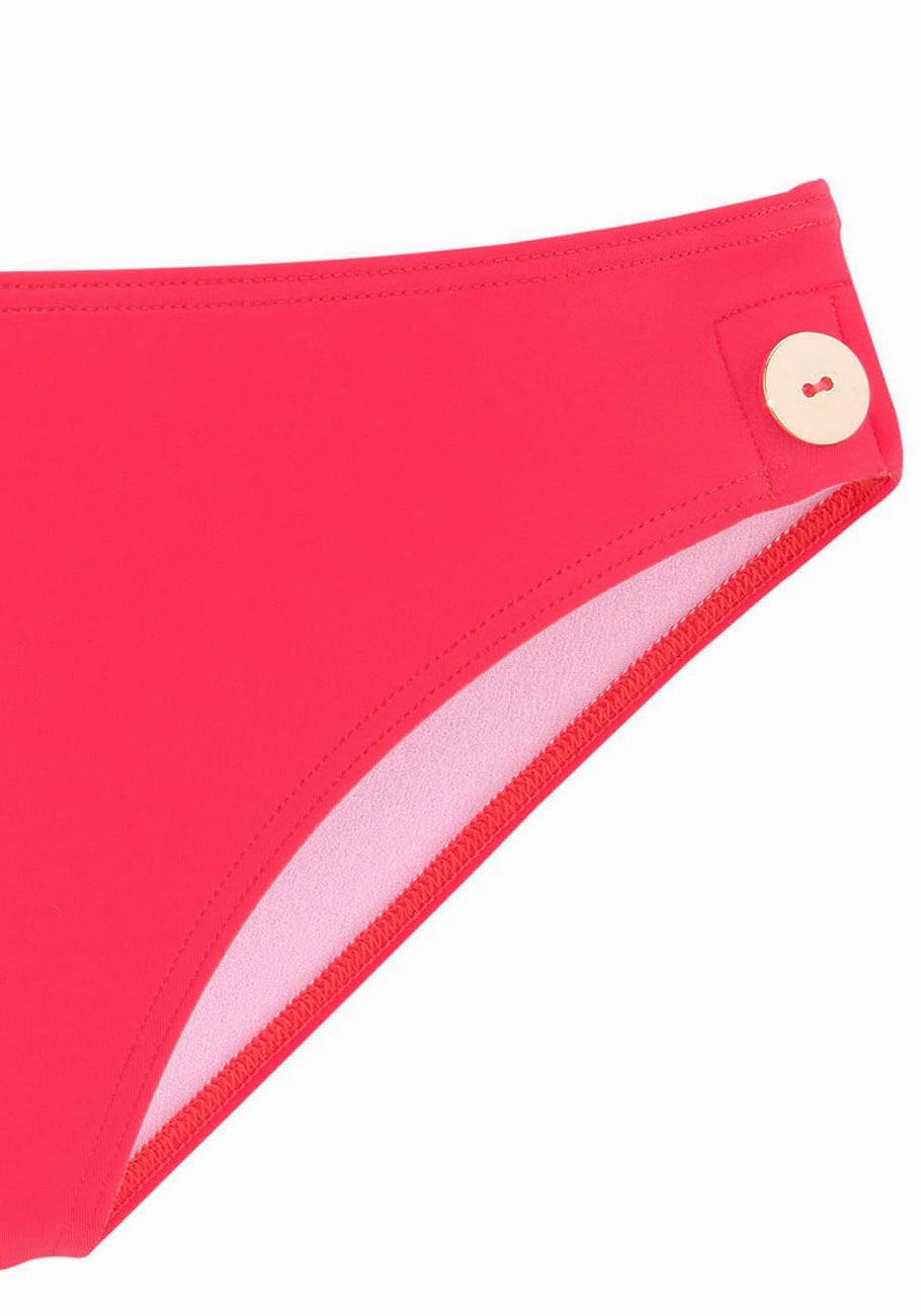 LASCANA Women's Side Button Classic Bikini Bottom