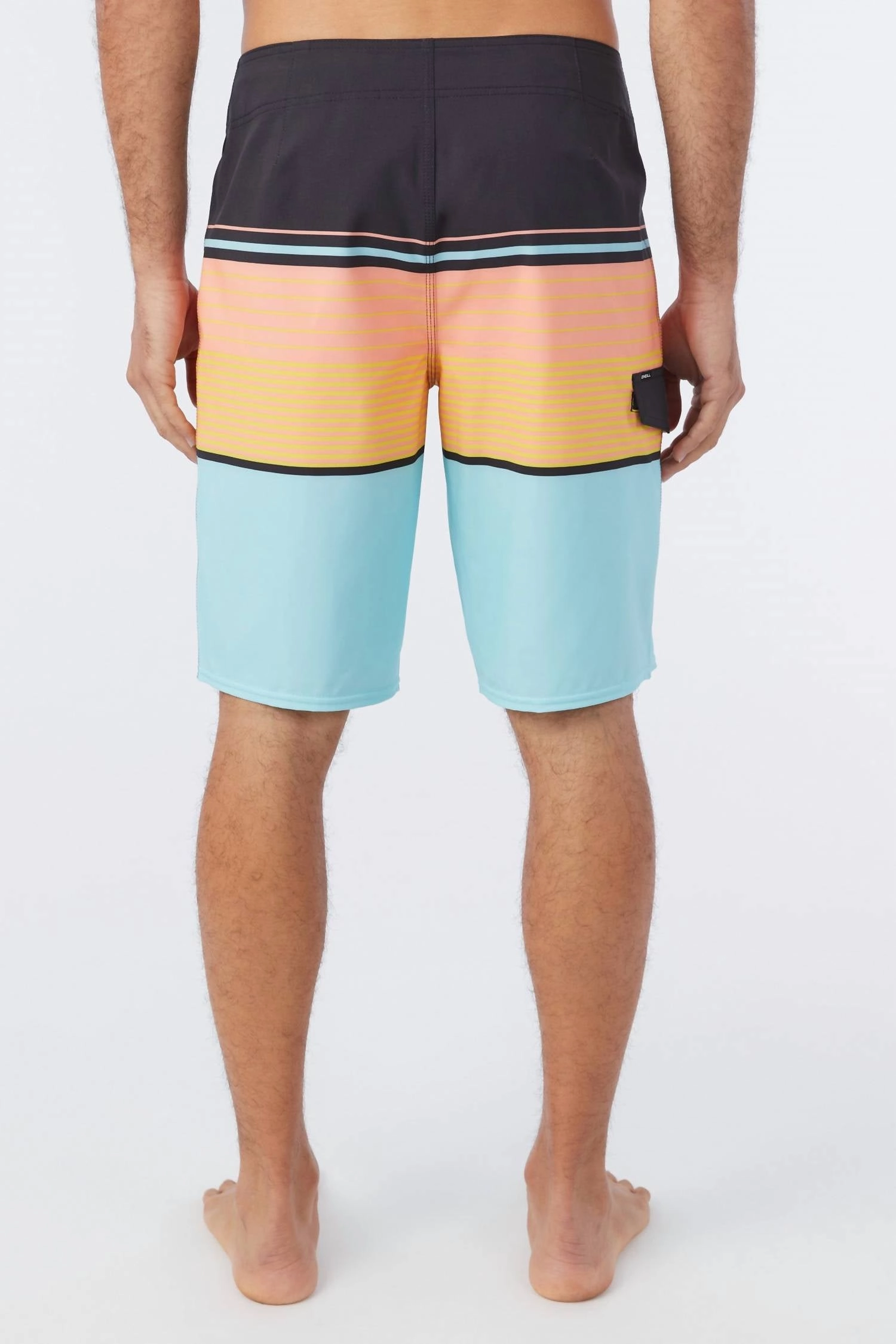 Lennox Stripe 21" Boardshorts In Turquoise
