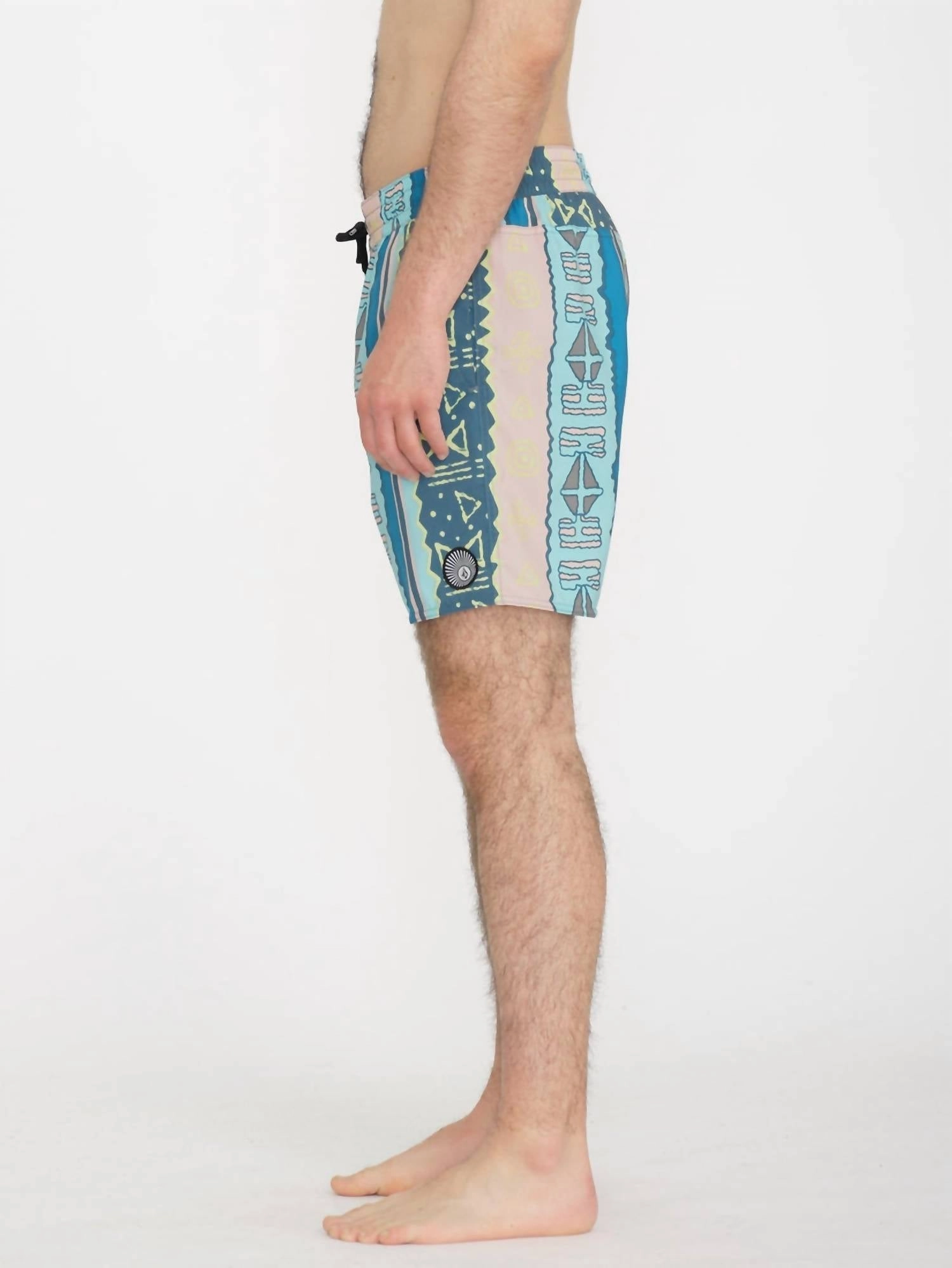 Lido Print Trunk 17" Boardshort In Crete Blue