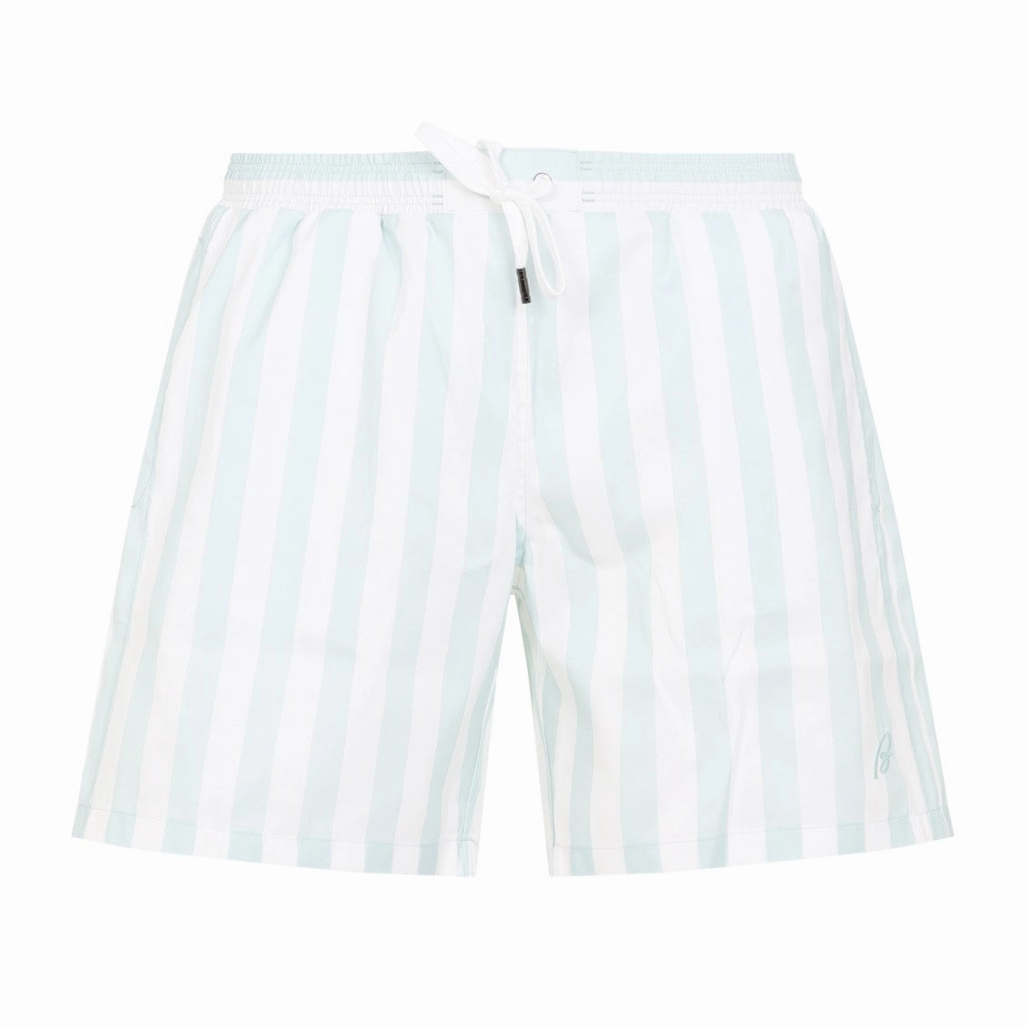 Light Blue Polyester Swimshorts