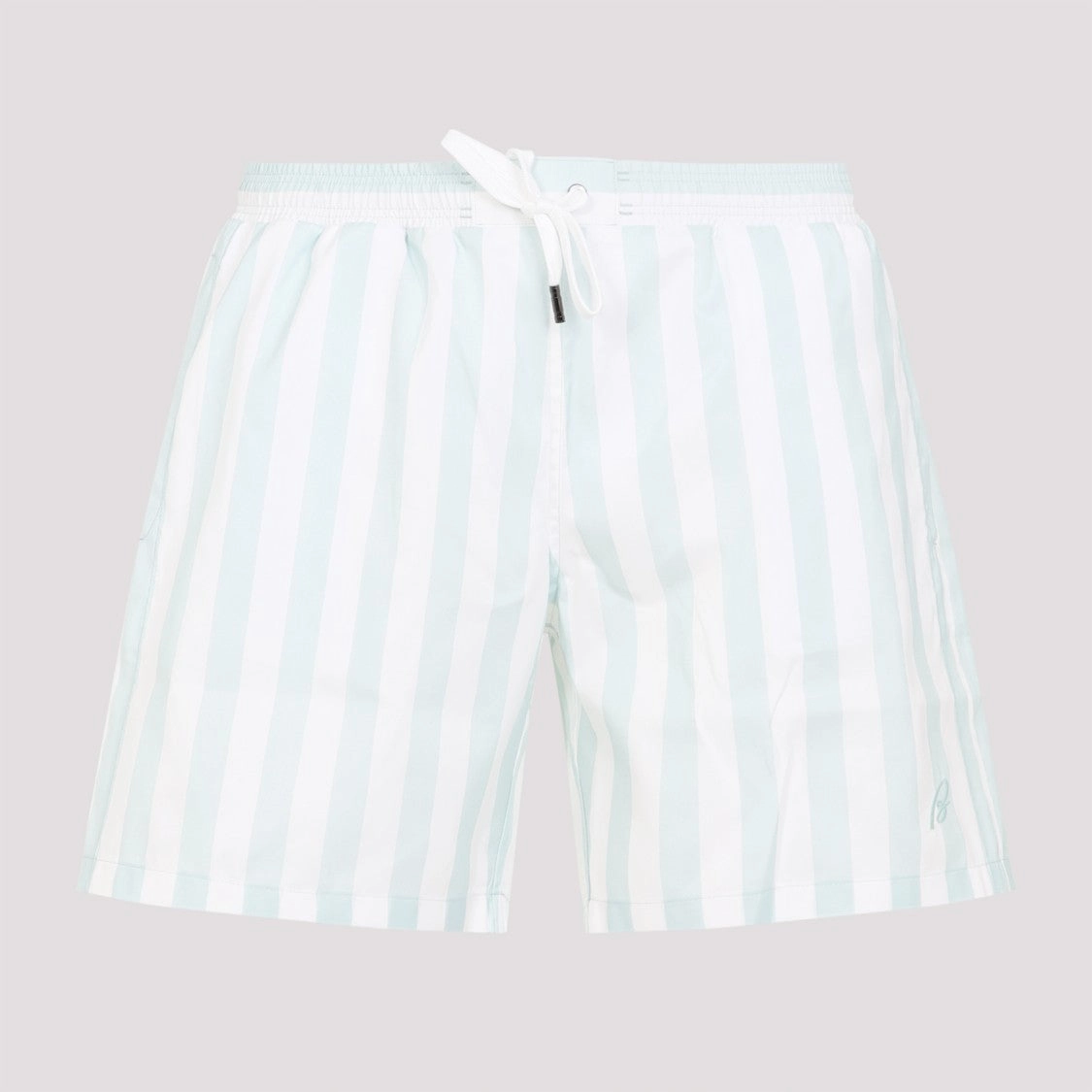 Light Blue Polyester Swimshorts