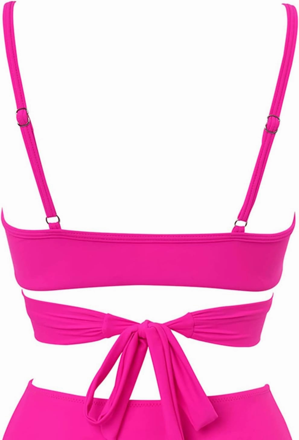 Limeeke Women Wrap Bikini Top Push Up Padded Swimsuit Top Criss Cross Tie Back Bathing Suit Tops