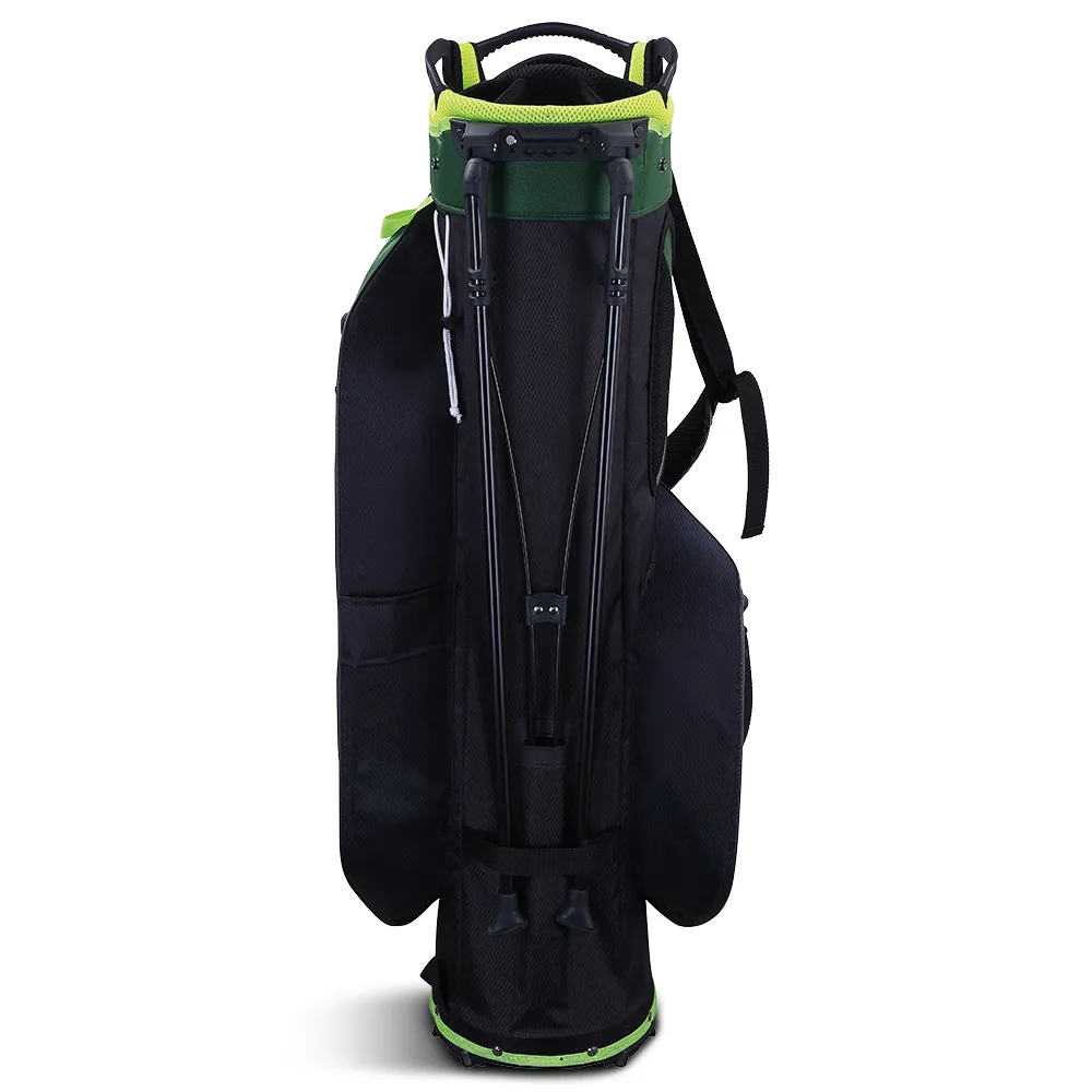 Big Max Aqua Eight G Waterproof Stand Bag - Forest Green/Black/Lime, Men's golf polo shirts