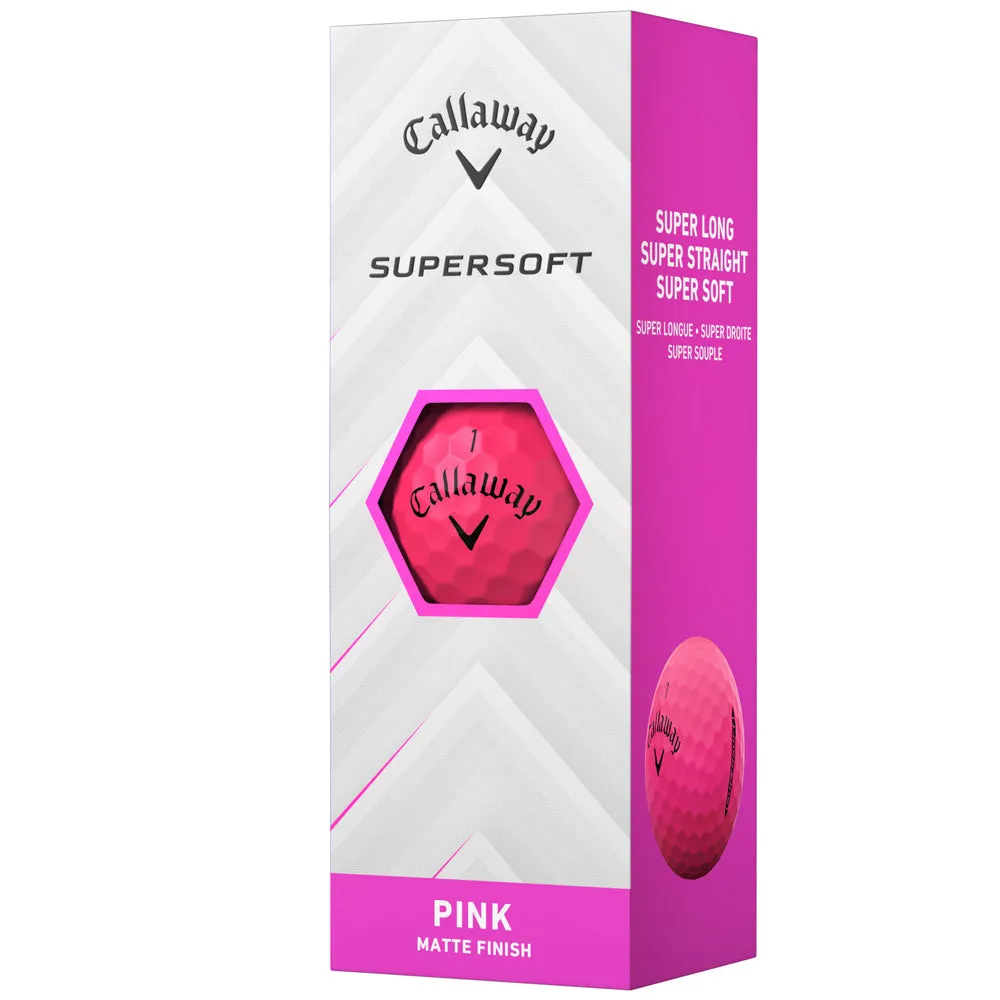 Callaway Supersoft Golf Balls - Matte Pink - 12 Pack, SPF 50 golf shirts, Golf club grips, Golf posture corrector