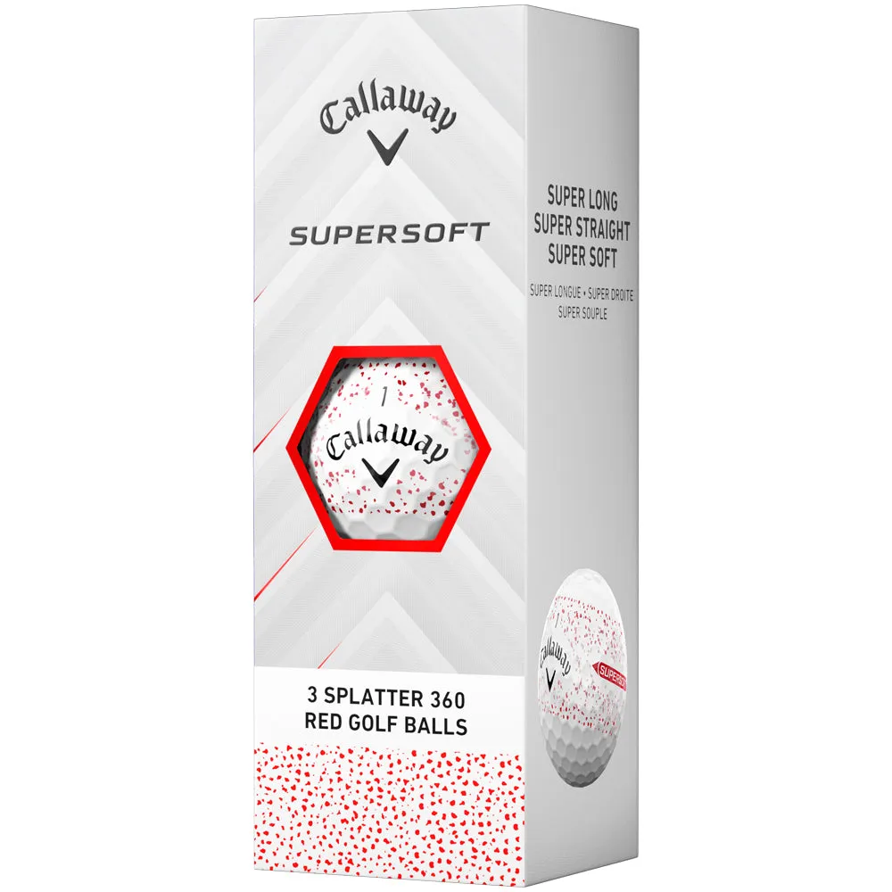 Callaway Supersoft Golf Balls - Red Splatter - 12 Pack, Affordable golf clubs