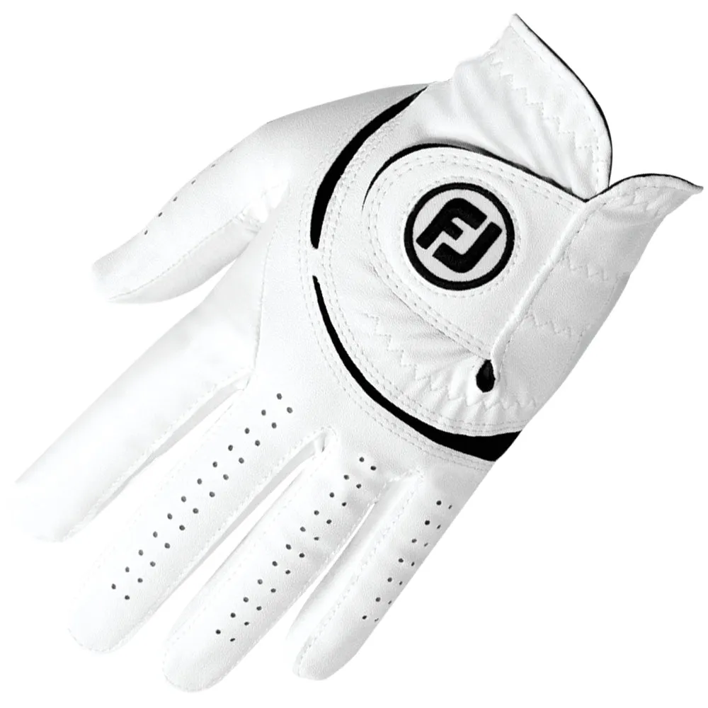 FootJoy WeatherSof Golf Glove (2 Pack) - White/Black, Summer golf sale