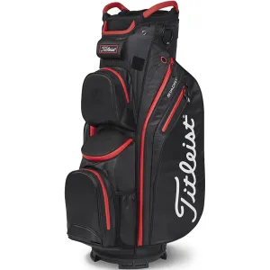 Limited Edition Titleist Cart 14 StaDry Waterproof Cart Bag- Black/Black/Red Meet Your Match, Golf club fitting near me, Golf rule book 2024