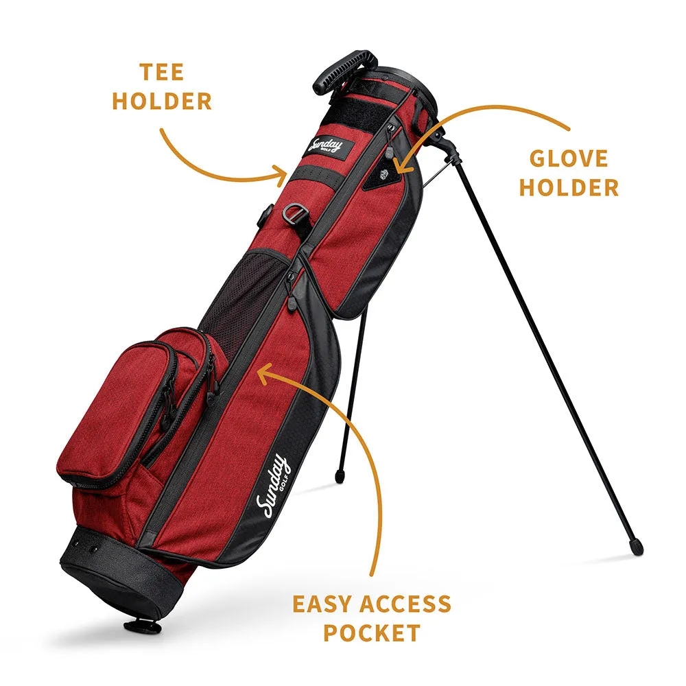 Sunday Golf Loma XL Pencil Stand Bag - Ron Burgundy, Waterproof golf jacket, Breathable golf pants